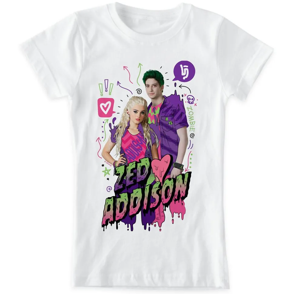 ZOMBIES 2: Zed and Addison T-Shirt for Girls – Customizable
